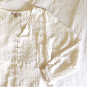 Loft clip dot blouse.